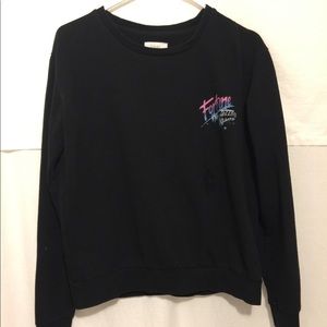 Cotton On Black Graphic Sweater